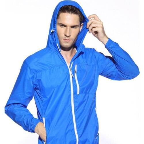 Men Women Foldable Quick Dry Hiking Camping Waterproof Protection Coats Outdoor Sport Skin Windbreak Thin Hiking Jackets