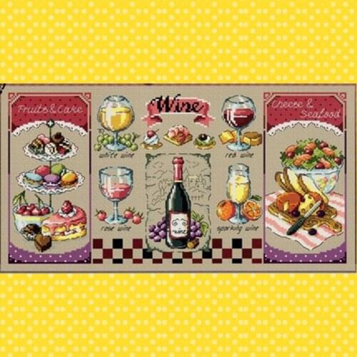 G120 Stich Cross Stitch Kits Craft Packages Cotton Fabric Floss Counted Needlework Embroidery Cross-Stitching