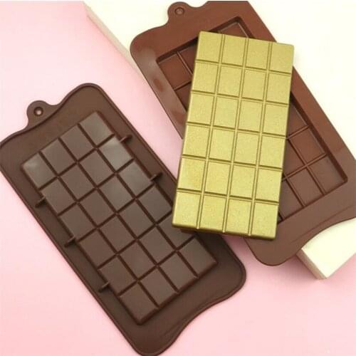 Silicone Mini Chocolate Block Bar Mould Mold Ice Tray Cake Decorating Baking Cake Jelly Candy Tool DIY Molds Kitchen Tool