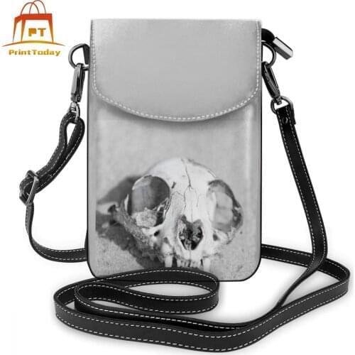 Pp Bones Skull Head Rivet Double Shoulder Bag Pp Bones Skull Head Rivet Double Leather Bag High quality Women Bags Print Purse