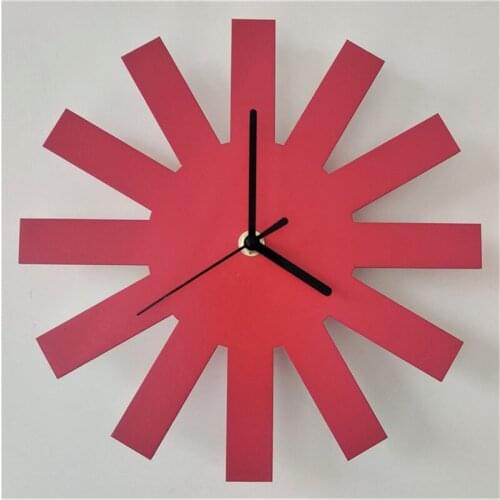 Geometric Design Of Simple Home Style Silent Clock Wall Childrens Room Model Room Silent Clock Soft Decoration Living Room