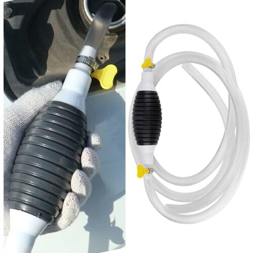 Manual Car Fuel Transfer Pump Pipe Hand Primer Bulb Auto Gas Petrol Feeder Truck Diesel Transfer Pump Water Liquid Transfer Kit