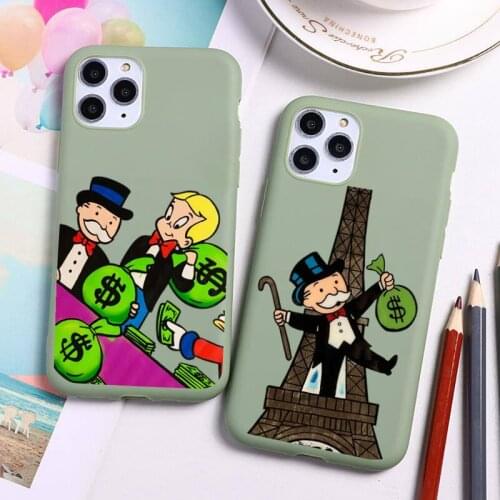 Cartoon Dollar Money Phone Case For iphone 12 11 Pro Max Mini XS 8 7 6 6S Plus X SE 2020 XR Candy green Silicone cover
