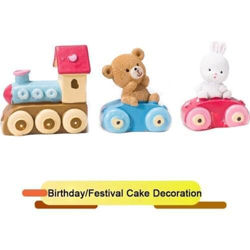 Decoration Small Train Decoration Christmas Snowman Bell New Year Net Red Gift Plug-in Cake Dress Up for The Spring Festival