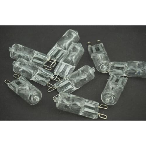 10pcs G 9 Pin Halogen 220 v volt | 25 40 60 W | watt Light Lamp Bulb JCD G9