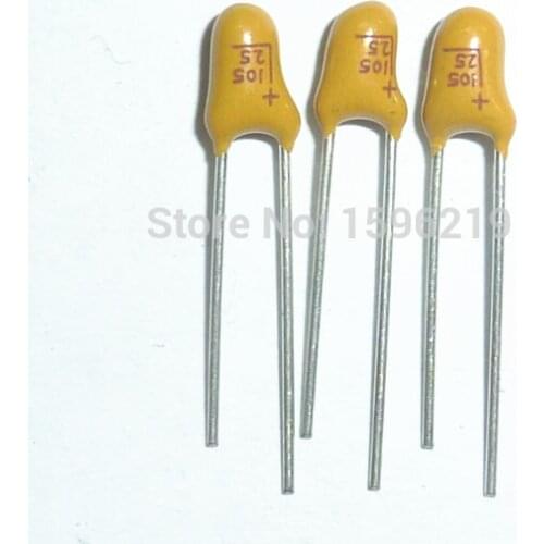 200pcs Tantalum capacitor 1uF 25V Brand New 25V1uF DIP Radial