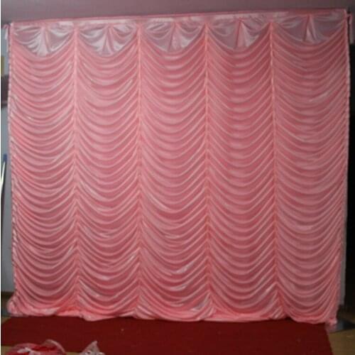 3M x 3M waterfall wedding backdrop baby blue color fish scale stage curtain