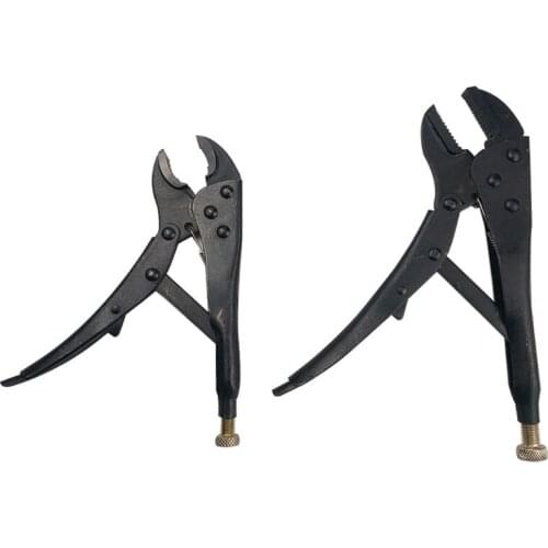 4Pcs/Set Hand Jaw Pliers Locking Vise Grip 5\"/7\"Curved Jaw Locking Pliers 6.5\"