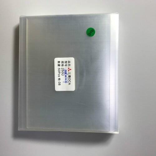 50pcs/bag 250um Optical Clear Adhesive For ip mini4 LCD touch screen glass Mitsubishi oca film laminating no bubble repair