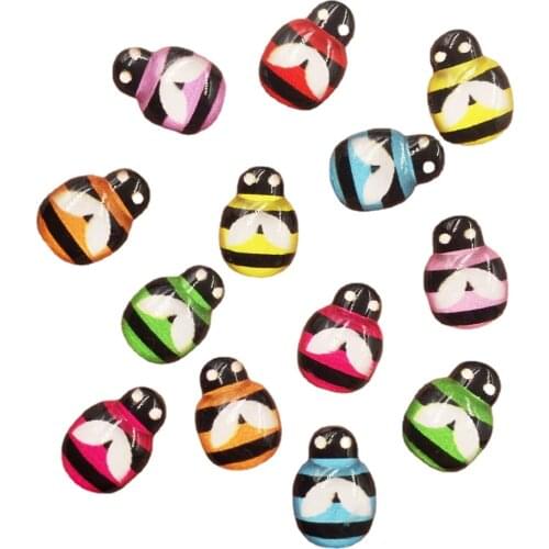 60pcs Resin Cute Mix Colorful Beautiful Bee Flatback Rhinestone Appliques DIY Scrapbook Decor Home Crystal Figurines Craft OF083