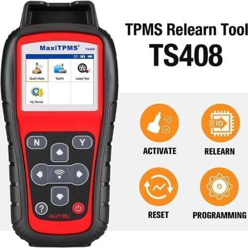 Autel TS408 TPMS Relearn Tool Tire Pressure Monitor Sensor Programing TPMS Tool MX-Sensor Activation Program Key Fob Testing