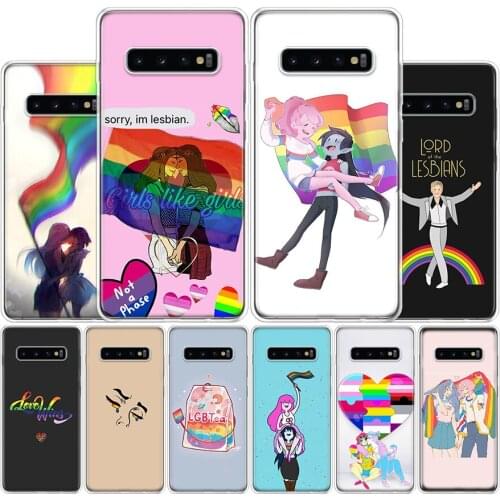 LGBTQ heart LGBT love is Love Phone Case For Samsung Galaxy A51 A71 A50S A30S A10 A20E A40 A70 M30S A91 A01 A6 A7 A8 A9 Plus + C