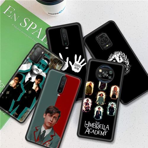 Phone Cover For Xiaomi Redmi Note 9S 8 9 8T 7 9C 7A 8A K30 Pro Black Soft Casos Tpu Capa Mobile Cases The Umbrella Academy