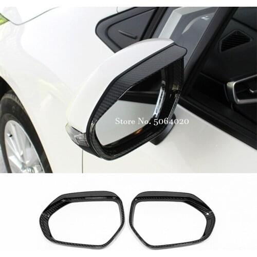 For Toyota Prius 2017-2021 ABS Chrome Car rearview mirror block rain eyebrow Cover Trim Sticker Car Accessories Styling 2pcs