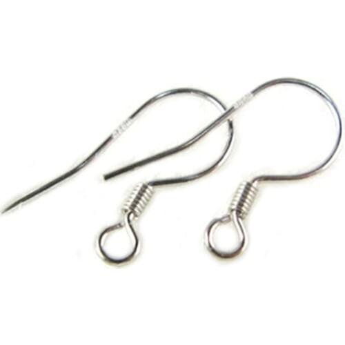 Diy Jewelry Making Findings 925 Sterling Silver Open Earring Fish Hook Ear Wires