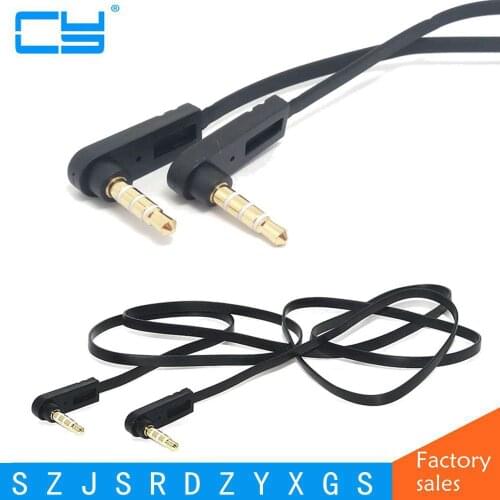 Computer headset line double 90 degree elbow AUX audio cable car line on the record 3.5mm male to male speaker wire