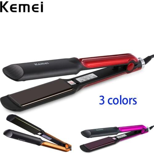 Kemei KM-531 Professional Hair Straightener Titanium Porttable Fashion Style Plate Perm Flat Hair Iron Wet / Dry Hair Styling