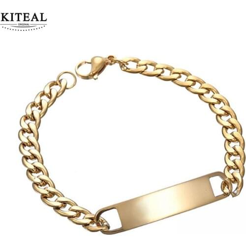 KITEAL Fashion New Brand Design Luxurio Gold Vermeil gum for bracelets for women&men Geometric one direction wedding