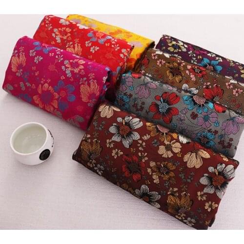 High-density nylon brocade jacquard pattern fabrics for sewing dress cheongsam kimono DIY garment material