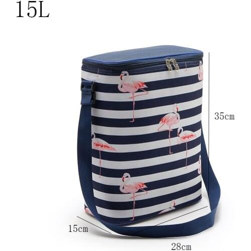 2021 New Flamingos Lunch Bag Keep Food Fresh Polyester Waterproof Picnic Travel Storage Thermal Insulated Lunch bag