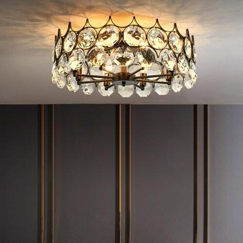 New Design Living Rom Luxury Crystal Chandeliers Pendant Lights Guzhen Hot Selling Promotional Iron Led Hanging Lights