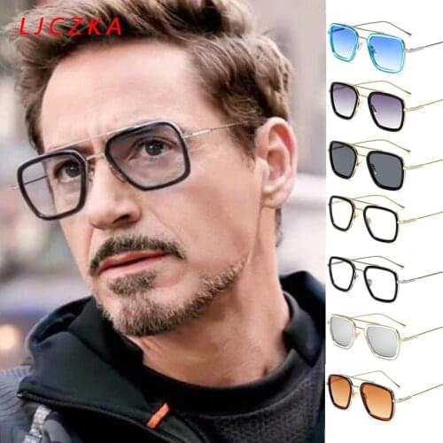 LJCZKA Fashion Luxury Oversized Sunglasses For Men Square Brand Design Sun Glasses Women Driving Sport Glasses Male Oculos