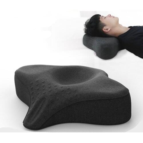 Orthopedic Massage Memory Foam Pillow for Neck Protection Concave Shape Cervical Spine Pain Release Health Care Bedding Pillow