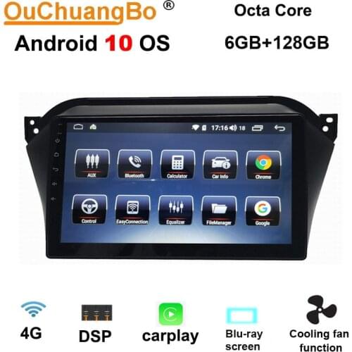 Ouchuangbo android 10 car stereo GPS navigation for JAC Refine S2 with radio 10.1 inch 8 core 6GB RAM 128GB ROM