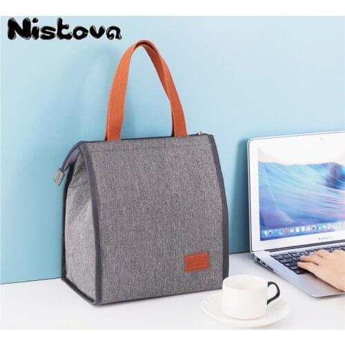 Portable Lunch Bag Womens Insulated Frozen Lunch Container Food Storage Portable Waterproof Oxford Cloth Travel Essential