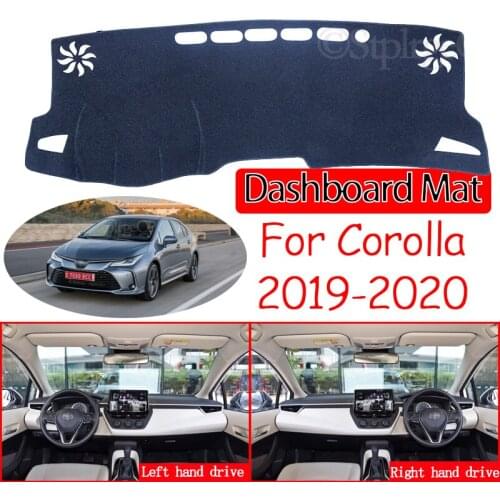 For Toyota Corolla E210 210 2019 2020 Anti-Slip Mat Dashboard Cover Pad Sunshade Dashmat Protect Carpet Anti-UV Car Accessories