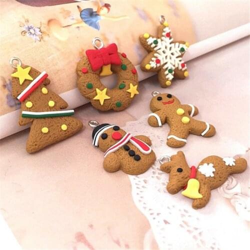 Gingerbread Man Christmas Ornaments Merry Christmas Tree Decorations Pendant Christmas Decorations for Home New Year Navidad