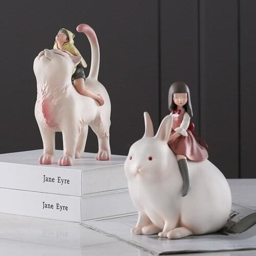 Scandinavian Fairytale Character Figurine Night Walking Unicorn Miniature Arts And Crafts Fairy Garden Home Decoration