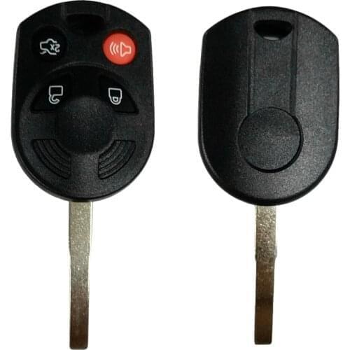 Car Replacement 4 Buttons Car Key Shell Black Key Case For FORD Edge/Escape/Expedition/Explorer/Five Hundard/Flex/Focus/Fusion