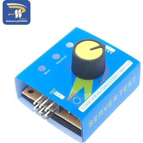 Servo Tester Gear Test CCPM Consistency Master Checker 3CH 4.8-6V with Indicator Light