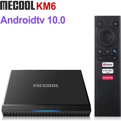 Mecool KM6 TV Box OS Android 10 Smart TV Amlogic Amlogic S905X4 Quad core ARM Cortex-A55 CPU Android TV Box 2GB tv box 8K H.265