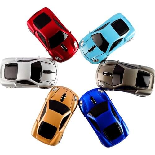 Mini Cute Mouse Sports Car Wireless Optical Mouse with 2.4G Usb Receiver LED 1600DPI Ergonomic Gamer Mice For Laptop PC/Kid Gift