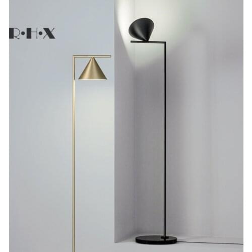 Vertical Lamp Marble Floor Lamp Minimalist Northern Europe Originality Personality A Living Room Bedside Brass Floor Lamp