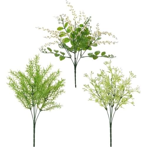 Artificial Flowers Plant Leaf Bouquet Wedding Party Home Decor Art 36cm