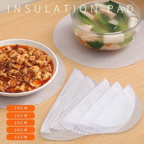 1pc Non-Stick silicone steamer 24cm/26cm/28cm/30cm/32cm Kitchen silicone steamer cloth non-stick pan Table mat Steamer Mat