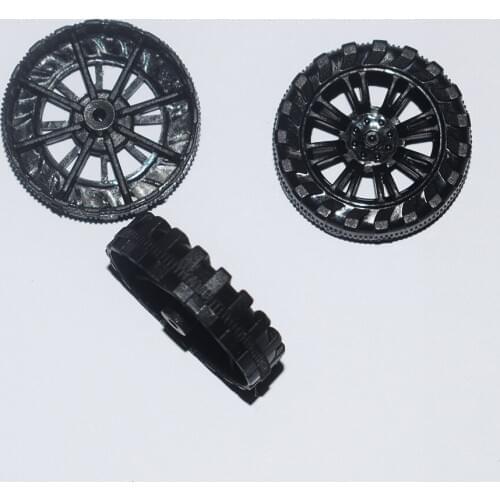 10/100pcs 2x30mm yuanmbm Plastic Wheel Building blocks rc car wheel Toy Accessories Technology Model Part/baby toys 302ah