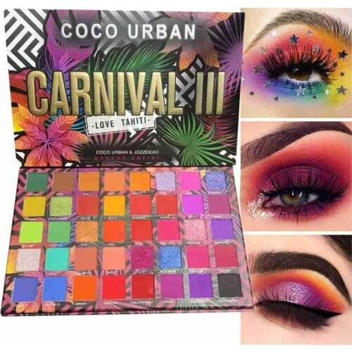 40 Color Makeup Palette Pearly Matte Glitter Pink Brown Waterproof Palette Stage Face Makeup Cosmetics Eyeshadow Non-Smudge N0F9