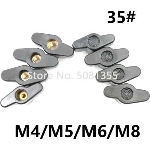 10pcs m4 m5 m6 m8 hand adjusting nut /Bakelite T Type Plastic Head Handle Thumb nuts Wood Plum Bolt