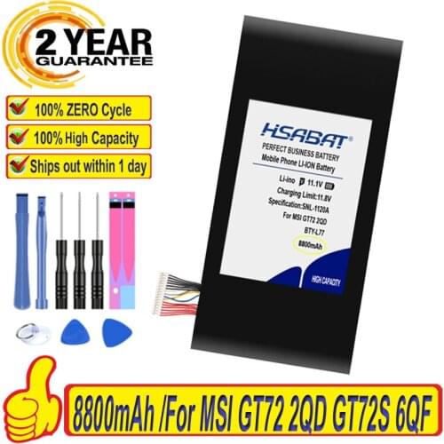 Top Brand 100% New Battery for MSI GT72 2QD GT72S 6QF GT72VR WT72 MS-1781 MS-1782 MS-1783 2PE-022CN 2QD-1019XCN 2QD-292XCN