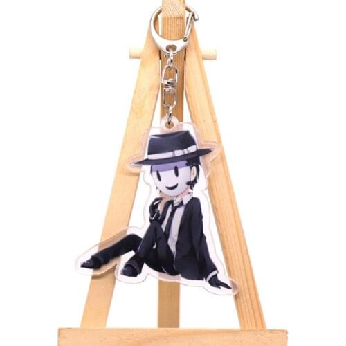 Anime Tenkuu Shinpan High-Rise Invasion Honjo Yuri Mayuko Nise Pendant Keychain Acrylic Keyring Cosplay Charm Bag Decor Acrylic