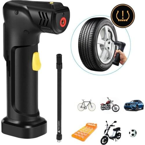 AP3 Electric Air Pump Tire Inflator Cordless Portable Compressor Digital Car Tyre Pump Rechargeable for Car Bicycle Tires Balls