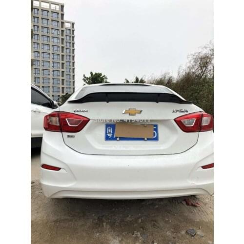 Car Styling High Quality FRP Carbon Fiber Unpainted Color Rear Spoiler Trunk Lip Wing For Chevrolet Cruze 2015-2019 Spoiler