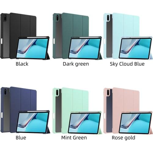 Tablet Cover For Funda Huawei Matepad 11 Case 2021 Tri Fold PU Leather Smart PC Cover For Huawei Matepad11 Case MatePad 11 Cover