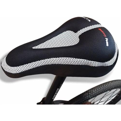 Mountain Bike Saddle Breathable Cushion Cover Road Bike Thickened Soft Cycling Seat Mat 3D Silicone Polymer Bicycle Saddle Seat