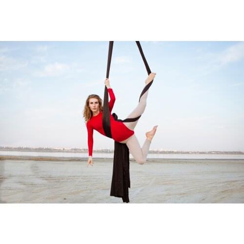 Hot Sale 14Meters Yoga Aerial Silks Fabric Low Stretch Nylon High Strength Fly Silk Yoga fly trapeze