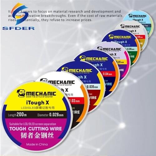 Mechanic ITough X For HighTensile Phone Separating Molybdenum Wire Cutting Line Repair And For LCD/OLED Screen Separator Tool